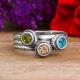 Stackable Round Birthstone Ring Silver 5